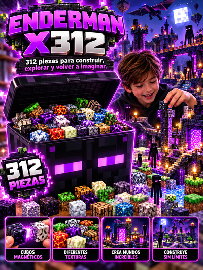 CUBOMUNDO Minecraft X312 — 312 PIEZAS PARA CREAR