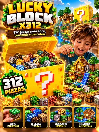 CUBOMUNDO Minecraft X312 — 312 PIEZAS PARA CREAR
