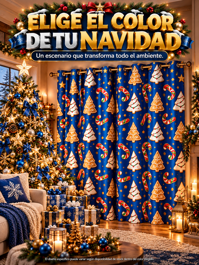 OFERTA NAVIDEÑA 🎁 NatalWall™ — Cortina Navideña 2 en 1 | También funciona como Panel Decorativo | 2,80 m × 2,10 m